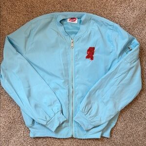 Oxford/Ole Miss Sparkle City Women's Light Blue Bomber Windbreaker/Jacket size L